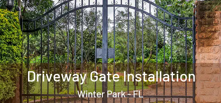 Driveway Gate Installation Winter Park - FL