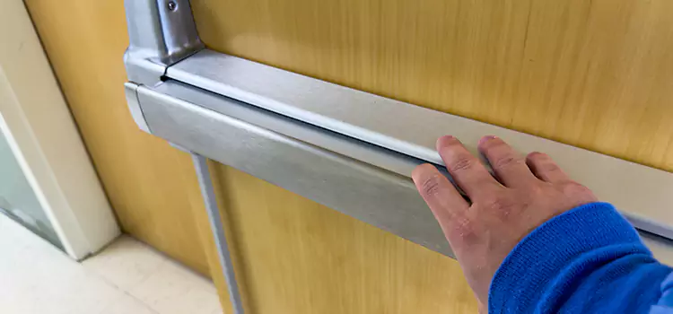 Installing a Push Bar on a Door Winter Park